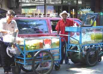 Obstverkäufer in Bangkok