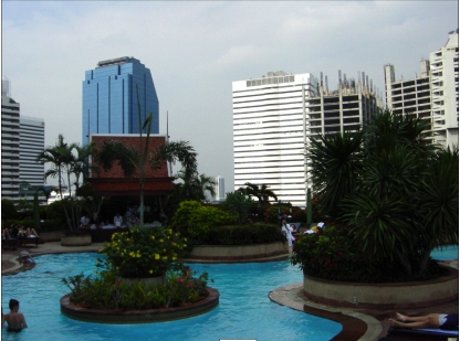 Pools auf dem Dach in Bangkok