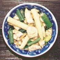 Huhn mit Mais