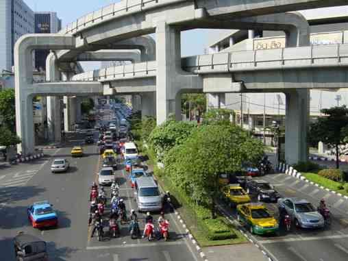 Stau in Bangkok