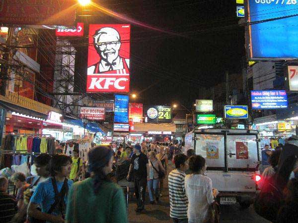 Khaosan Road bei Nacht