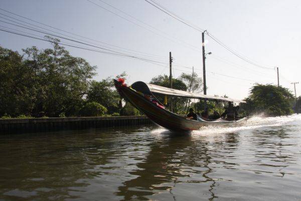 Longtail Boot auf Khlong