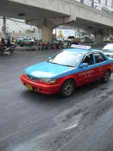 Taxi blau