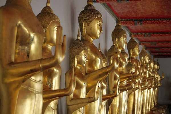 Wat Pho Buddhastatuen