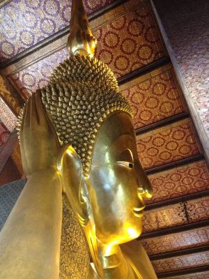 Wat Pho Reclining Buddha Kopf