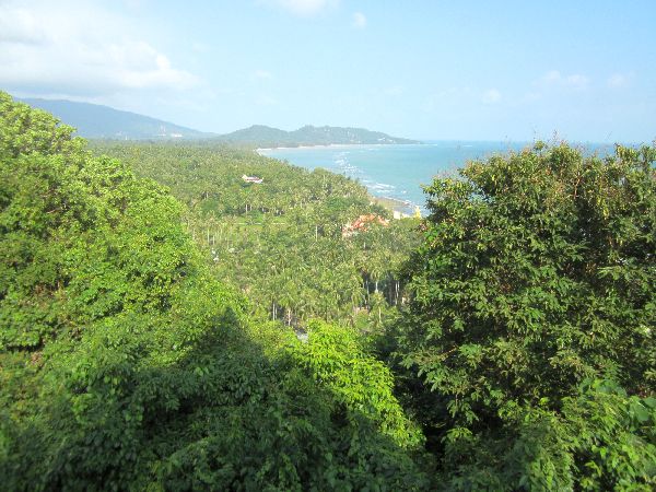 Wat Khao Chedi Samui Blick Meer