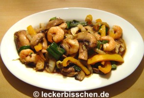 Garnelen Wok