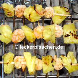 Gegrillte Garnelen